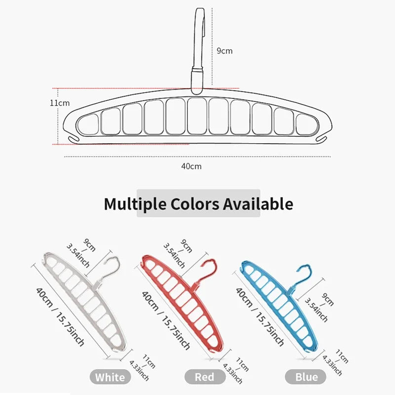 New Clothes Hanger Closet Organizer Space Saving Hanger Multi-port Clothing Rack Plastic Scarf Storage hangers for clothes Beauty World Shop