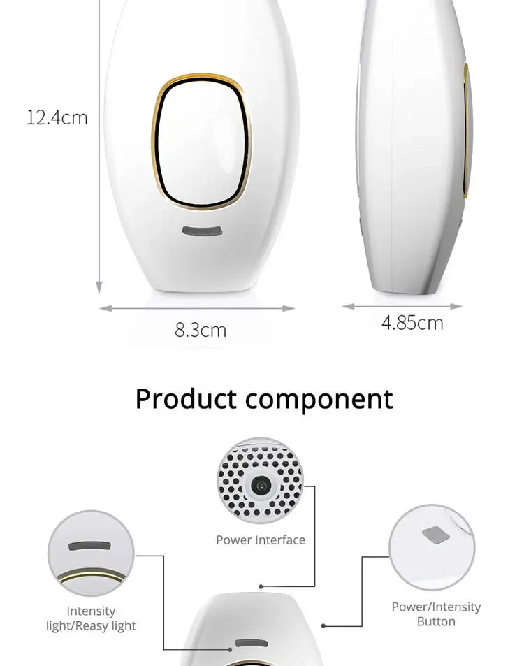 Body Bikini IPL 500,000 Flash Depilator Pulses Permanent Laser Epilator Painless For Women Hair Removal Home Use Devices Beauty World Shop
