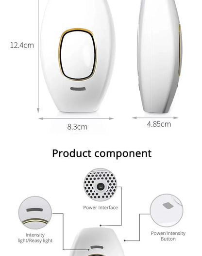 Body Bikini IPL 500,000 Flash Depilator Pulses Permanent Laser Epilator Painless For Women Hair Removal Home Use Devices Beauty World Shop