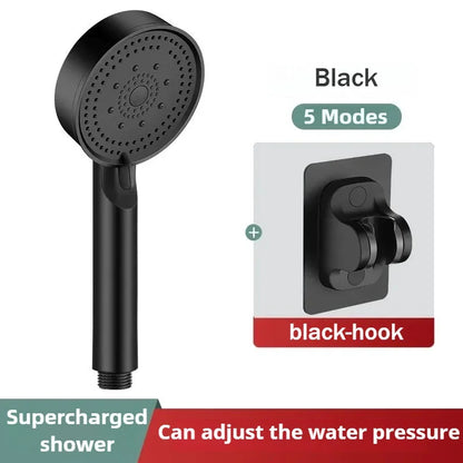 5 Modes Pressure Boost Shower Head Multifunction Adjustable Large Water Shower Nozzle Massage Bathroom Accessory Rain Shower Beauty World Shop