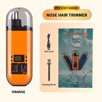 2 In 1 Electric Portable Ear And Nose Hair Trimmer Clipper 2024 Professional Painless Portable Eyebrow For Men Beauty World Shop