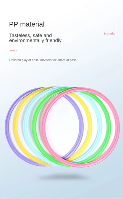 New Outdoor Kids Funny Physical Training Sport Toys Lattice Jump Ring Set Game 10 Hoops 10 Connectors for Park Play Boys Girls Beauty World Shop