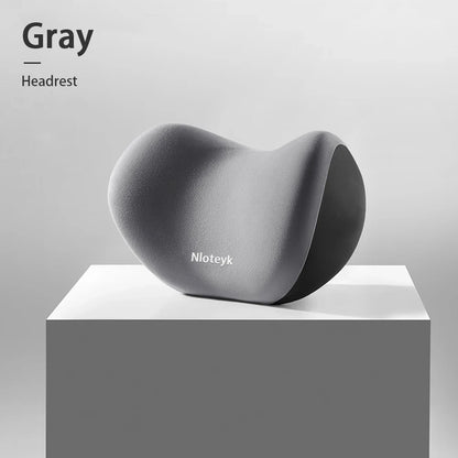 Car Neck Pillow Memory Foam Protective Lumbar Back Support Breathable Car Headrest Cushion Relieve Stress Car Seat Pillow Beauty World Shop
