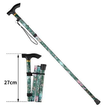 Outdoor Walking Sticks Hiking Camping Mountaineering Poles Telescopic Baton Trekking Poles Folding Cane Crutches Pole Unisex Beauty World Shop