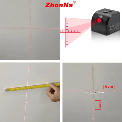Powerful Laser Level Mini Horizontal And Vertical Cross Lines Super Green Portable Laser Level Location Line For USB Charge DIY Beauty World Shop