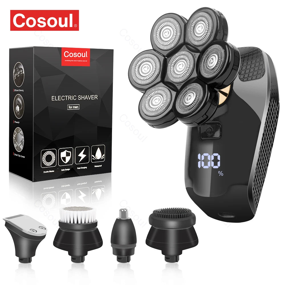 Cosoul Shaver for Men Electric Shaver Powerful Bald Head Shaver Beard Shaving Machine For Men Razor Husband Gift Boyfriend Beauty World Shop