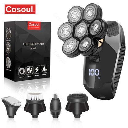 Cosoul Shaver for Men Electric Shaver Powerful Bald Head Shaver Beard Shaving Machine For Men Razor Husband Gift Boyfriend Beauty World Shop