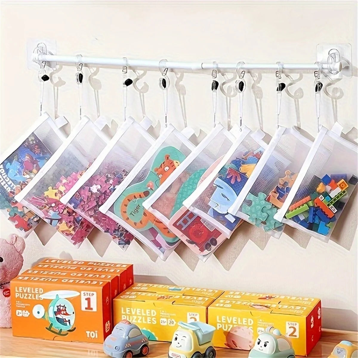 8pcs Zipper Mesh Bags, 3 Sizes, Zipper Mesh Bags, Waterproof Clear Travel Bags, Office Supplies Document Bags With Zipper Beauty World Shop