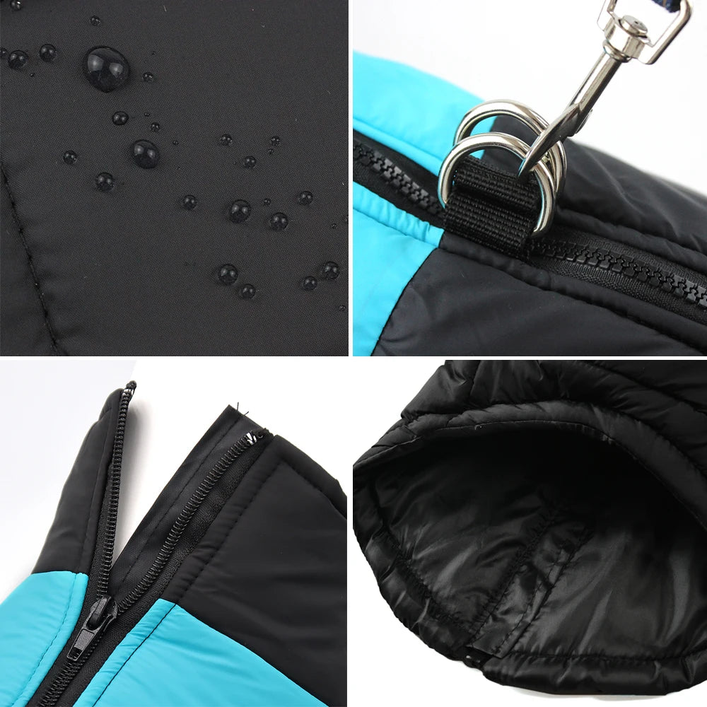 Winter Big Dog Clothes Waterproof Vest Jacket For Small Dogs Cats Outdoor Warm Puppy Coat With D Ring Labrodor Pug Pet Costume Beauty World Shop