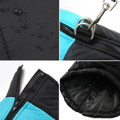 Winter Big Dog Clothes Waterproof Vest Jacket For Small Dogs Cats Outdoor Warm Puppy Coat With D Ring Labrodor Pug Pet Costume Beauty World Shop