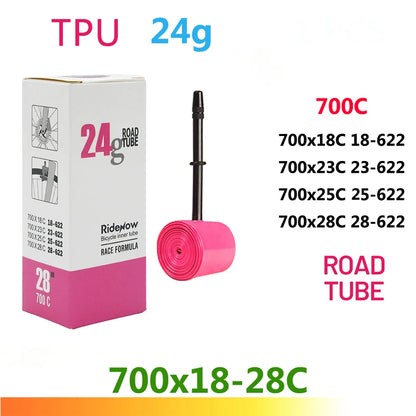 RideNow TPU Bike Inner Tube 700C 700x18 23 25 28 32 35 37 40 47C Road Bicycle Tire MTB Bike Camera 29x1.5 1.75 1.9 pneu aro Beauty World Shop