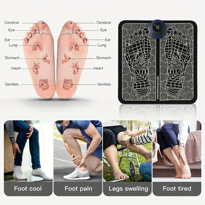 Electric Foot Massager Pad Muscle Massage Relaxation Trainer For Massage Fitness Outdoor Sport Home Family Relax Beauty World Shop
