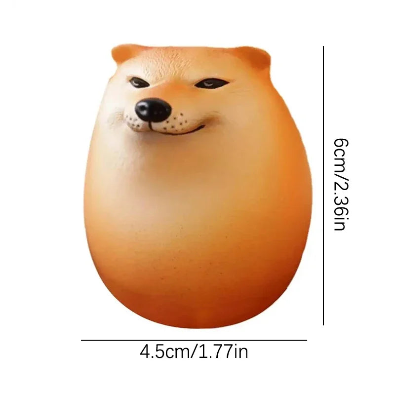 Creative Shiba Inu Realistic Egg Shape PVC Desk Decor Dog & Egg Union Decorations For Home Offices Fun Christmas Gifts Beauty World Shop