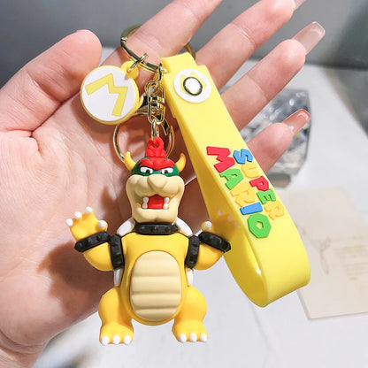 19 Styles Anime Keychain Mario Bros Luigi Toad Bowser Action Figure Model PVC Cartoon Bag Doll Pendant Toys Gift Beauty World Shop