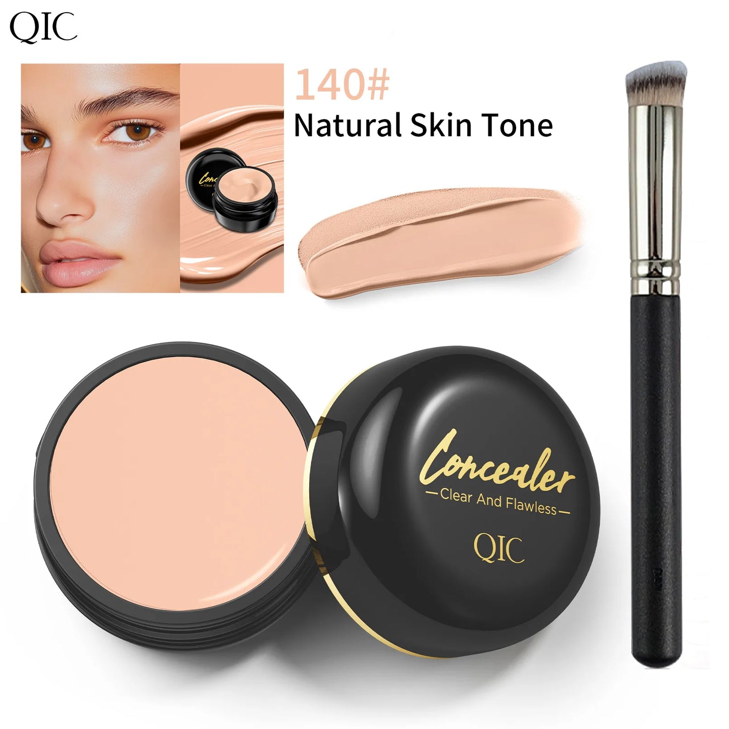 Hydrating Eye Brightening Concealer&Contour Cream-Full Coverage,Long Lasting,Correcting Eye Concealer for a Perfect Look Makeup Beauty World Shop