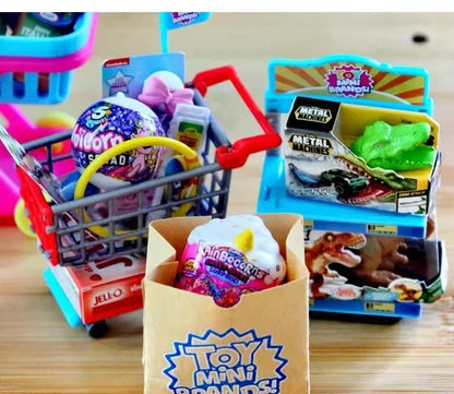 5 Surprise Ball Mini Brands Supermarket Shopping Scene Miniature Gashpon Capsule Toy Figurines Collection Kids Birthday Gifts