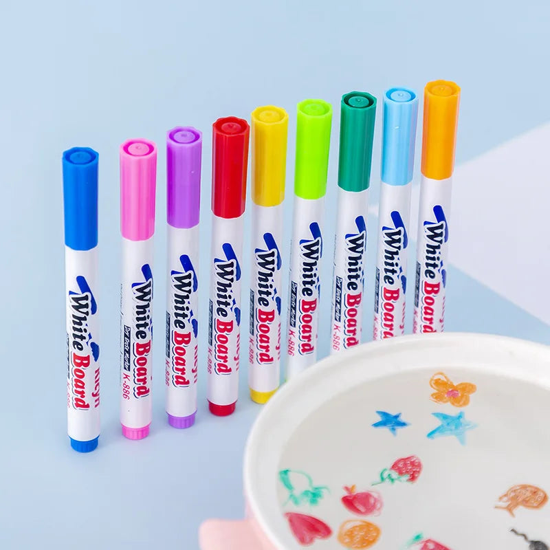 Water Floating Pen Magical Ink Pens With Spoon Floating Color Water Painting Floating Chalk Art Graffiti Drawing Set For Kids Beauty World Shop