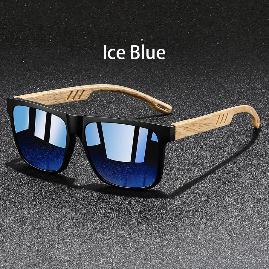 Fashion Vintage Square Square Frame Sunglasses Men Women Fishing Driving Man Luxury Brand Designer Sun Glasses  Eyewear Beauty World Shop
