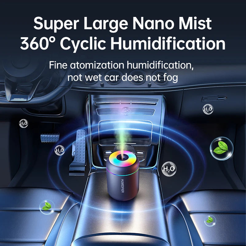 180ML Mini Air Humidifier USB Electric Aroma Diffuser Essential Oil Purifier Aromatherapy Mist Maker Lights For Car Home Bedroom Beauty World Shop