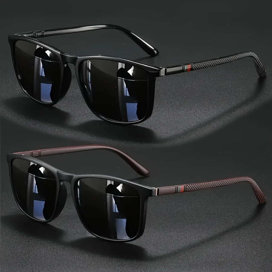 2/3pcs Luxury Square Vintage Cycling Sunglasses Men Women Fashion Travel Driving Fishing Sun Glasses Male Eyewear UV400 Beauty World Shop
