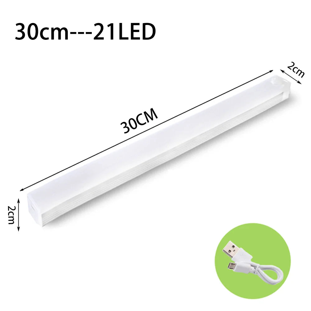 LED Motion Sensor Light Wireless LED Night Light Type C Rechargeable Light Cabinet Wardrobe Lamp Staircase Backlight For Kitchen Beauty World Shop