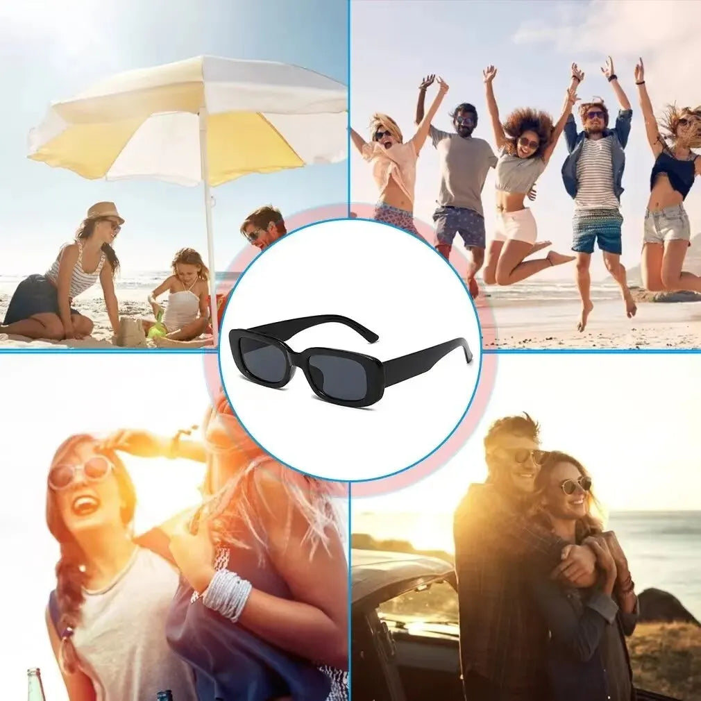 Retro Small Square Sunglasses Men and Women Trendy European and American Fashion Street Shot Sunglasses UV Proof Glasses Beauty World Shop