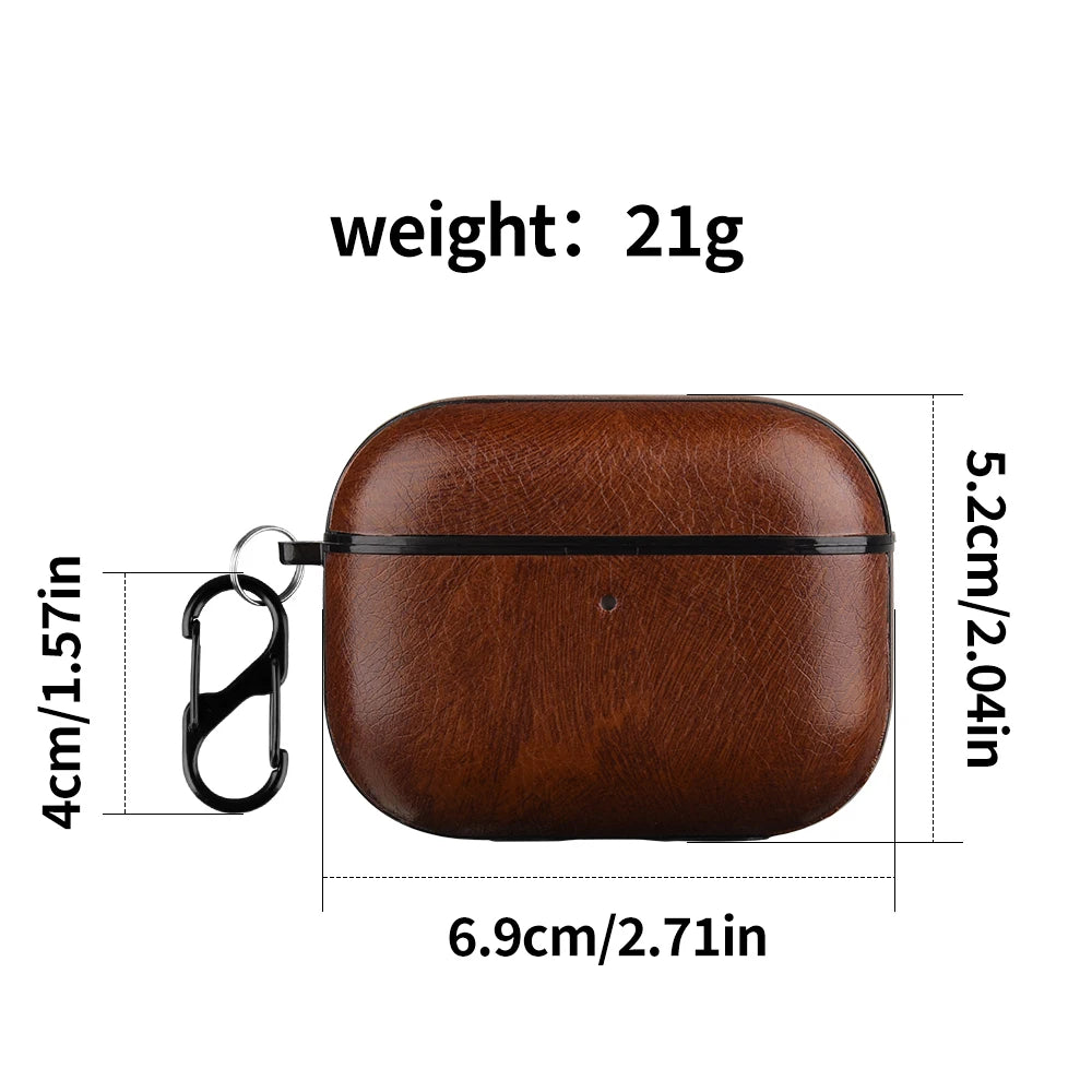 Leather PU Earphone Cover For AirPods Pro 3 2025 Case For AirPods Pro 2 2nd Pro2 Cases For AirPods 4 3 2 1 Funda Headphone Coque