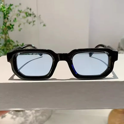 New Men Vintage Rectangle Frame Sunglasses Fashion Retro Sun Glasses Luxury Brand Design Glasses UV400 Eyewear Women Goggles Beauty World Shop
