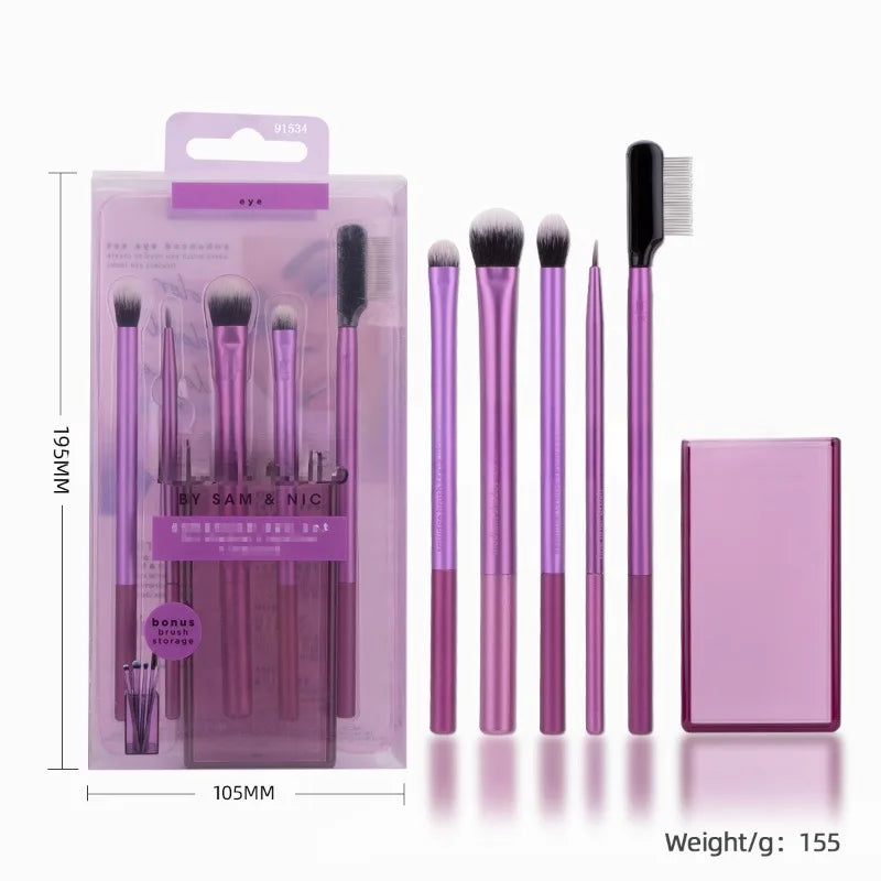 Popular Full Set of Makeup Brush Set Powder Blusher Brush Halo Dye Brush Eye Shadow Brush Beauty Egg Beauty World Shop