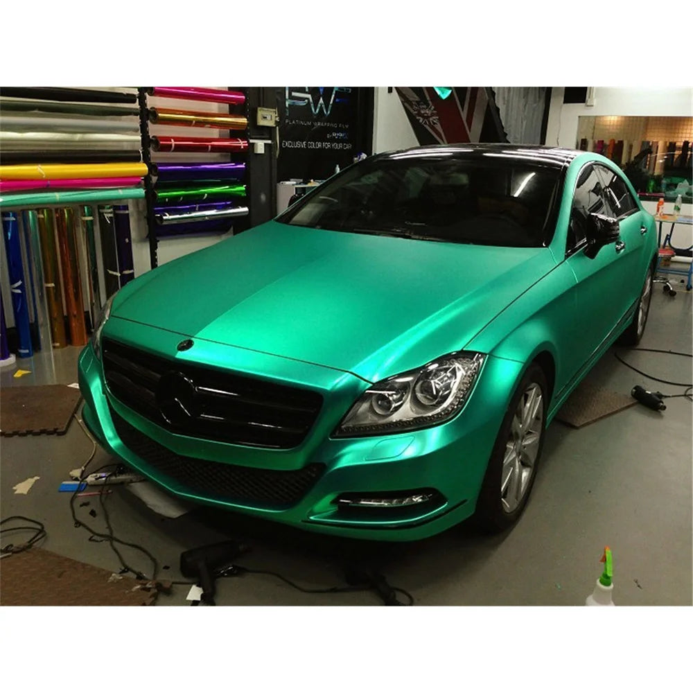 Various Colors Matte Satin Chrome Metallic Vinyl Wrap Film Car Sticker Decal Laptop Phone Motorcycle Graphic Beauty World Shop