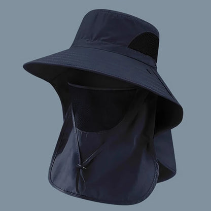Summer Sun Hats UV Protection Outdoor Hunting Fishing Cap For Men Women Hiking Camping Visor Bucket Hat Neck Flap Fisherman Hat Beauty World Shop