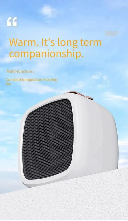 Portable Electric Heater Small Space 500W Fast Heating Lightweight Desktop Warm Air Heater Indoor Office Warmer Fan