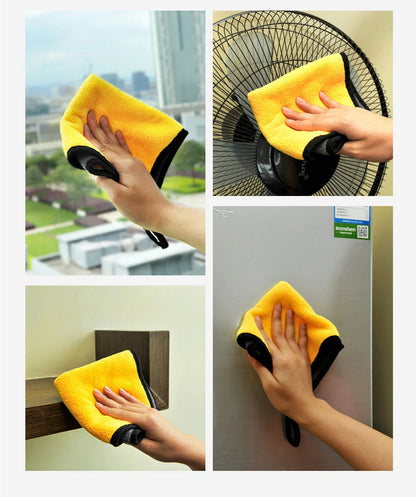 Car Wash Microfiber Towel 30x30/60CM Car Cleaning Drying Cloth Hemming Car Care Cloth Detailing Car Wash Towel Beauty World Shop