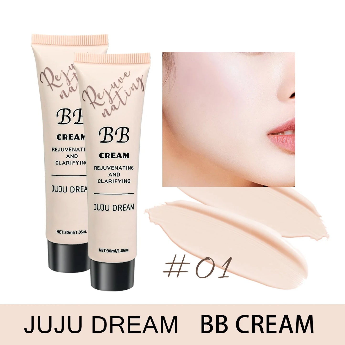 BB cream, isolation cream, liquid foundation, moisturizing, oil control, long-lasting makeup, milk, dry skin, and no powder Beauty World Shop