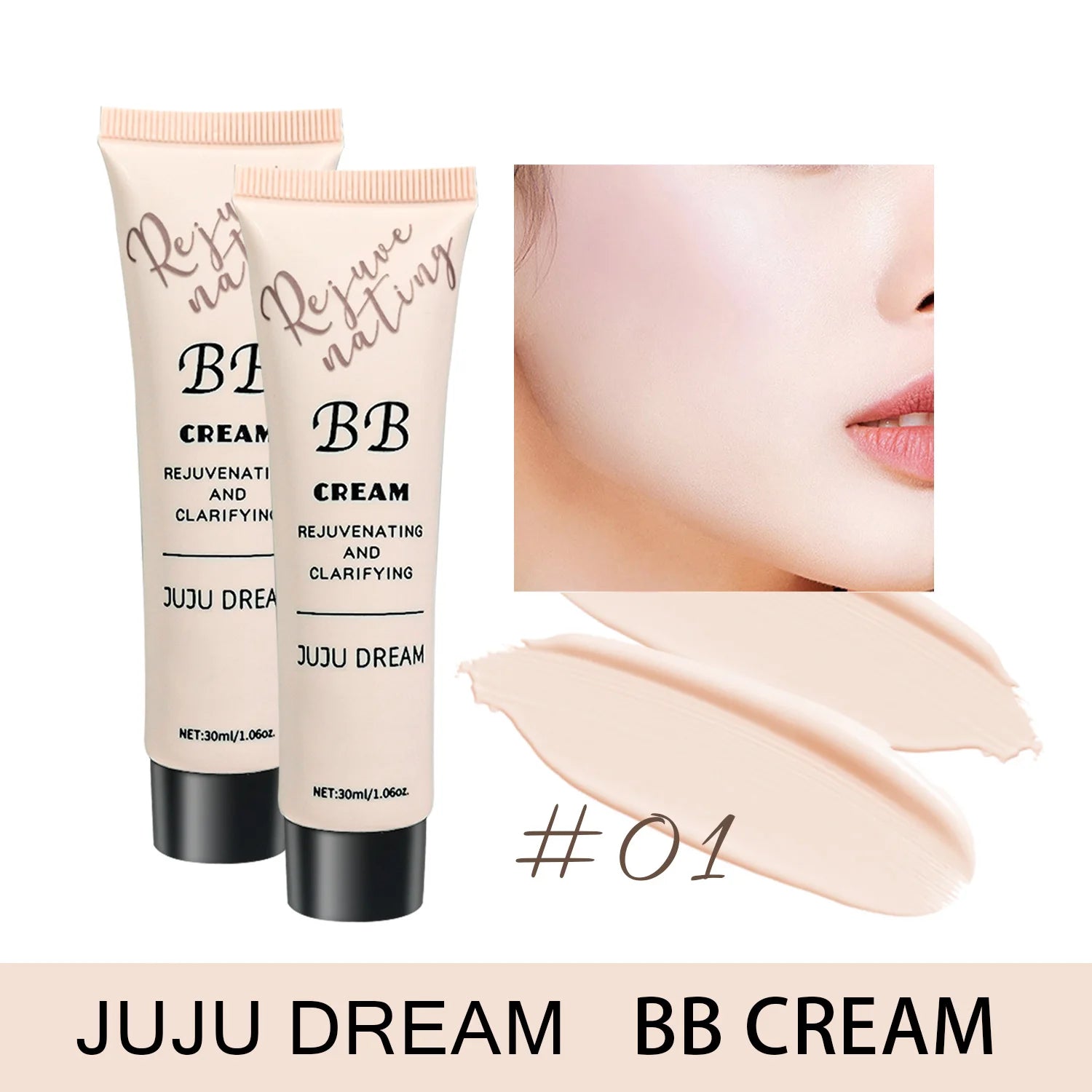 BB cream, isolation cream, liquid foundation, moisturizing, oil control, long-lasting makeup, milk, dry skin, and no powder Beauty World Shop