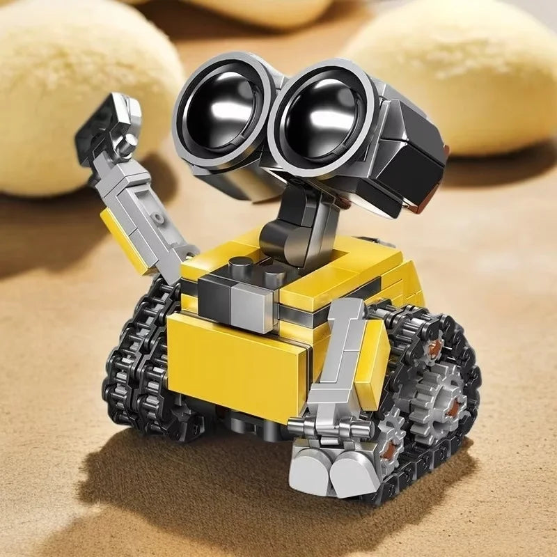 Wall.E Eve Small Particle Robot Assembly Model Kit Action Figure Boy Educational Toy Buildable Collectible No Special Effects Beauty World Shop