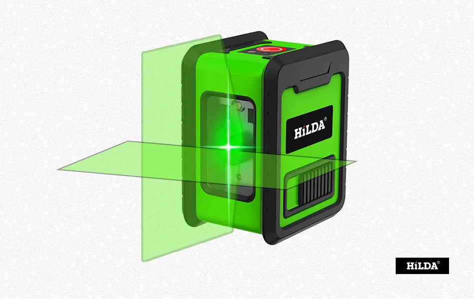 HILDA Laser Level Meter 2-Line Cross Green Level Laser Horizontal & Vertical Nivel Laser Self-Leveling лазерный уровень Men Gift Beauty World Shop
