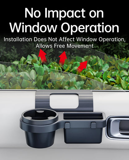 Car Cup Stand Phone Holder Mount Tray Side Door Window Storage Barrel Pocket Hanging Storage Rack with Auto Interior Accessories Beauty World Shop