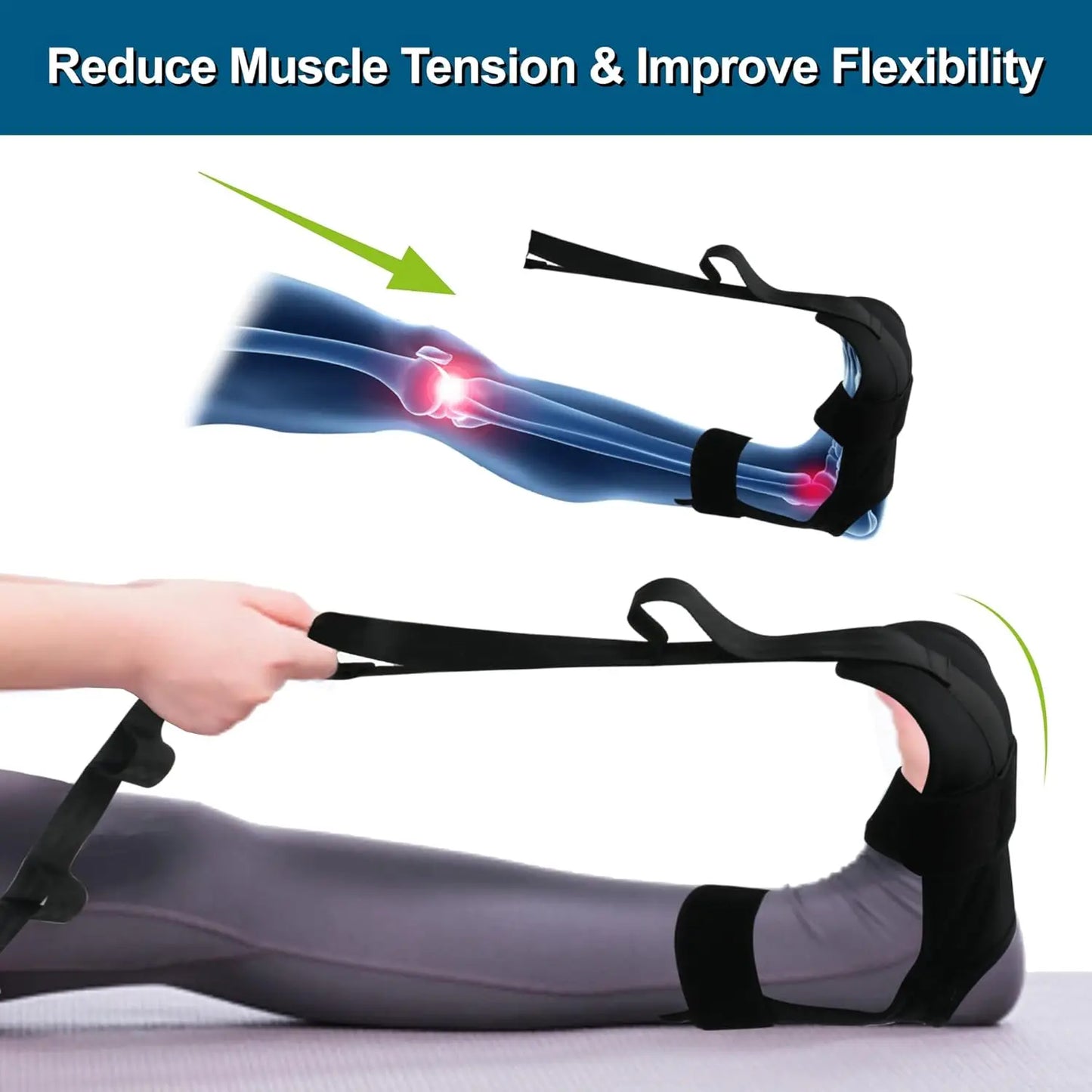 Yoga Stretching Bands Relieve Leg and Foot Tension, Yoga, Pilates, and Rehabilitation Training Leg and Foot Stretching Bands Beauty World Shop