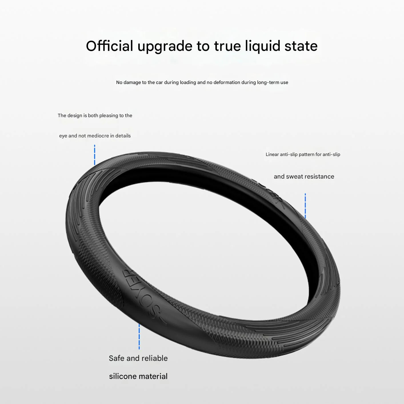 Summer fashion non-slip four-season universal soft silicone car steering wheel cover for men and women Beauty World Shop
