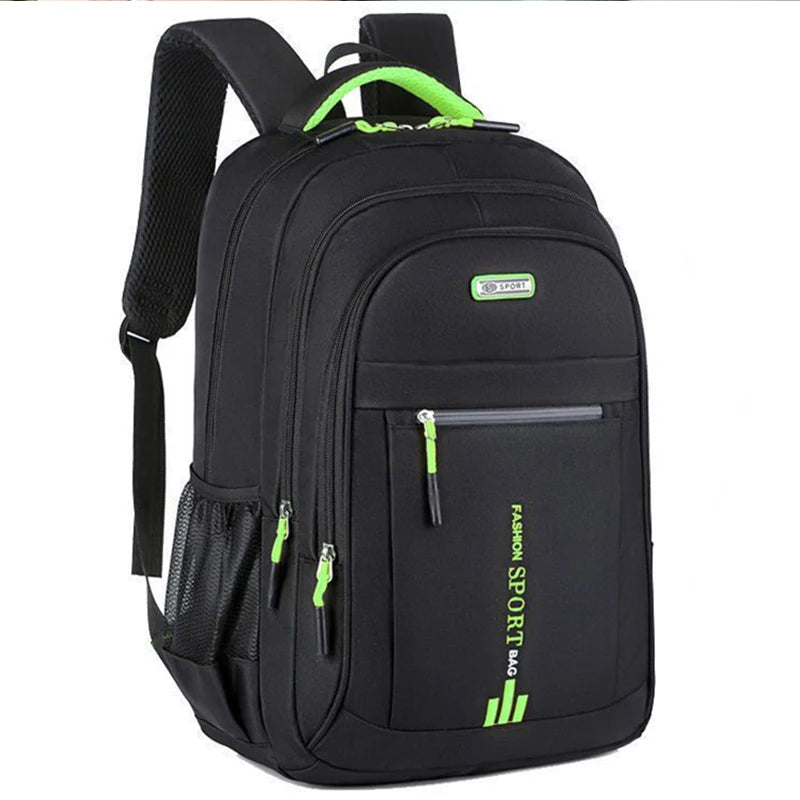 Unisex Large Capacity Backpack, Business Travel Laptop Bag, Multi-Compartment Design, Adjustable Straps, Ideal for Work Leisure Beauty World Shop
