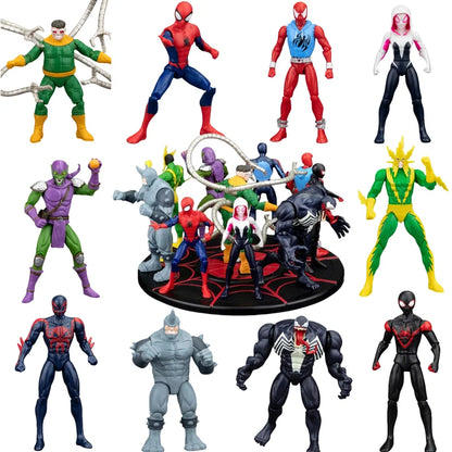 ZD Avengers Super Hero Iron Man Spiderman Gwen Action Figure Collectable Model Desktop Ornaments Toys Children Birthday Gifts Beauty World Shop