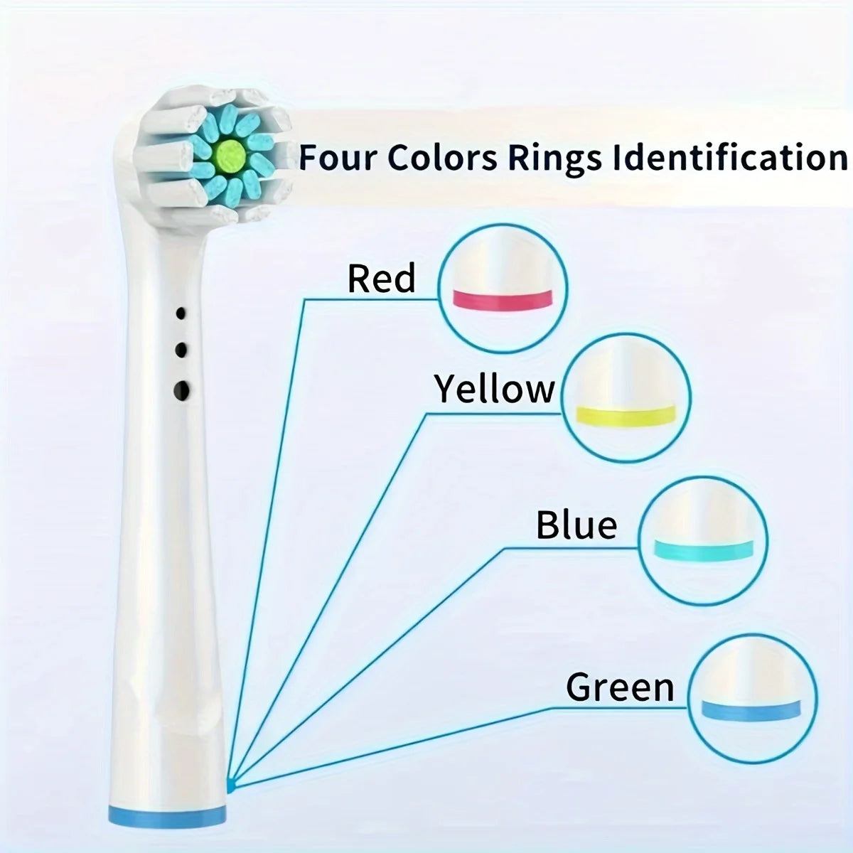 4/12/16/20 Pcs Replacement Toothbrush Heads Compatible with Oral-B Braun Professional Electric Toothbrush Heads Brush Heads Beauty World Shop