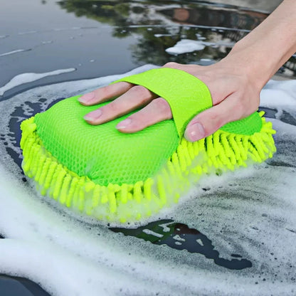 Microfiber Car Washer Sponge Cleaning Car Care Detailing Brushes Washing Towel Auto Gloves Styling Accessories Beauty World Shop