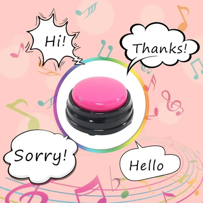 8PCS Dog Communication Buttons Voice Recording Button for Pet Training Buzzer 30 Second Record Playback Funny Gift for Talking Beauty World Shop