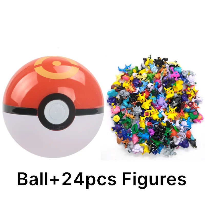 аниме фигурки Toys 7Cm Elf Ball 2-3cm Anime Action PokeBall Figures Monster Toy Model Dolls Children Christmas Gift Beauty World Shop