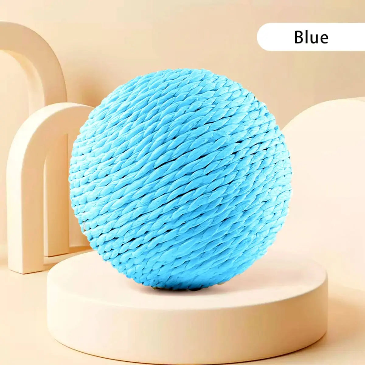 10CM Interactive Sisal Cat Scratching Ball Toy For Kitten Teeth Cleaning Anti Bite Cat Ball Sounding Toy Pet Supplies Beauty World Shop