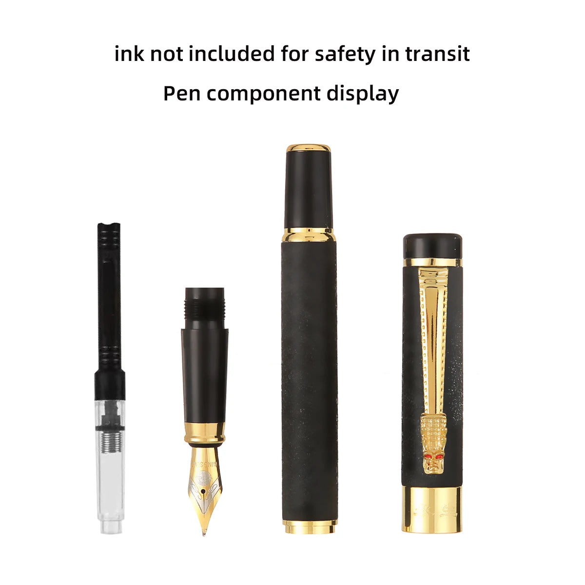 1 Pc Scrub Metal Pen, Lridium Tip Medium size 0.5mm, Office School Students for Men and Women Daily Writing Best Fountain Pen, Beauty World Shop