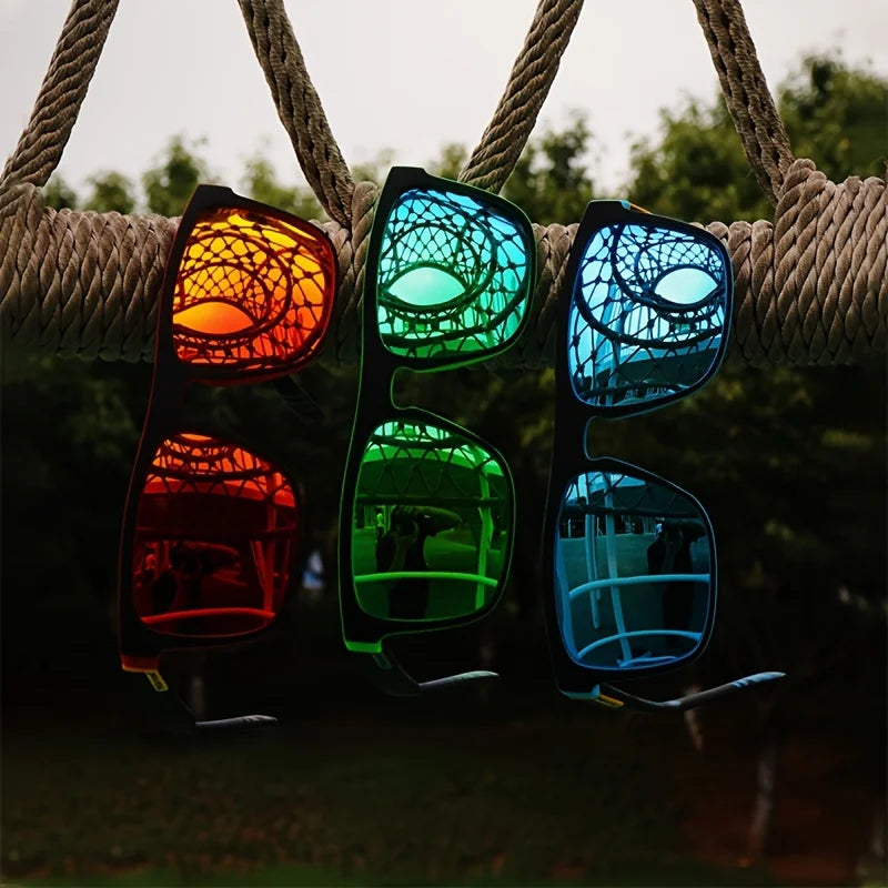 Fashion Vintage Square Polarized Sunglasses Men Women Driving Fishing Luxury Brand Designer Sun Glasses Driver's Eyewear UV400 Beauty World Shop