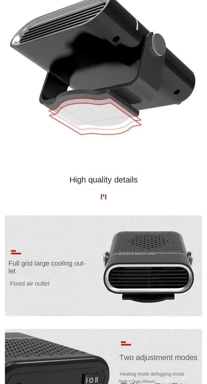 Car Heater Portable Car 24v Heater Windshield Automatic Defogging Defrost Fast Heater 12v Household Electric Heater 2026 New
